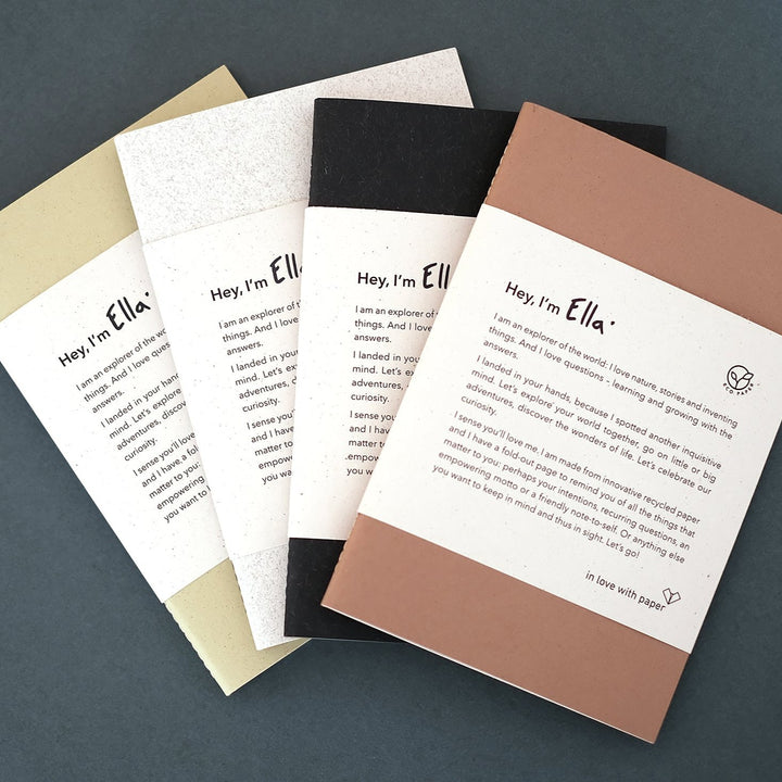 Set mit allen vier Notizbüchern Ella * in love with paper