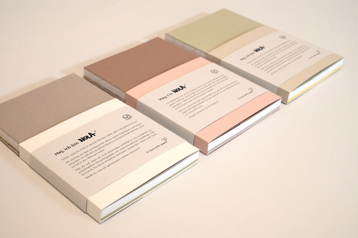 Set of all three "Nola" notebooks by in love with paper
