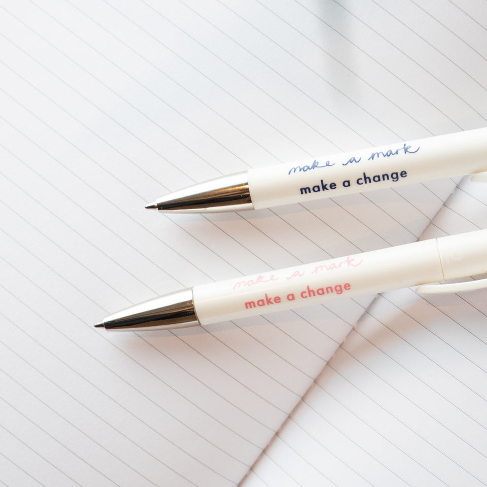 Pens from recycled single use plastic / vent for change