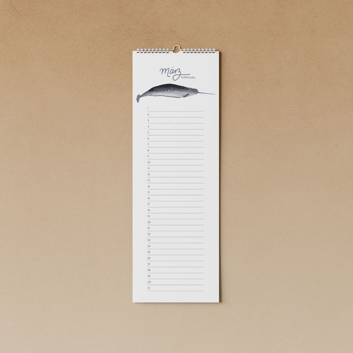 Everlasting Birthday Calendar "Whales" | Túcan y limón