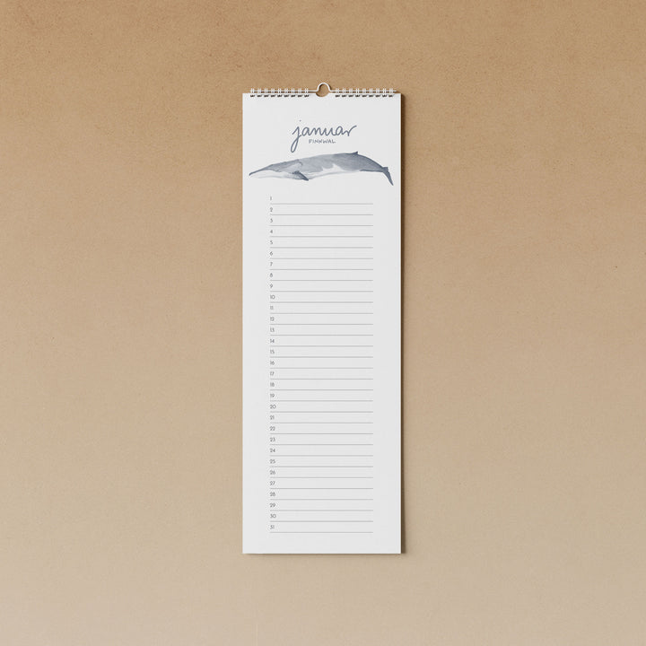 Everlasting Birthday Calendar "Whales" | Túcan y limón