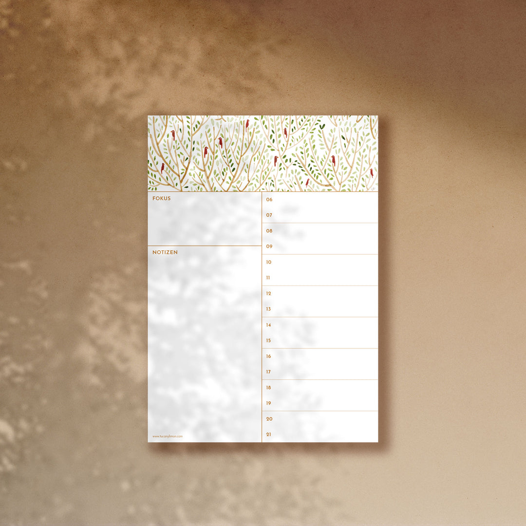 Notepad Day planner | Túcan y limón