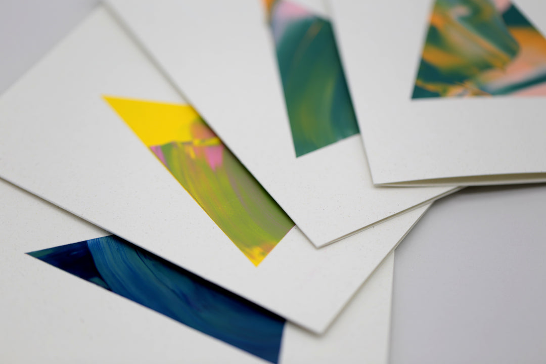 Make your own Christmas cards with acrylic color: so much FUN