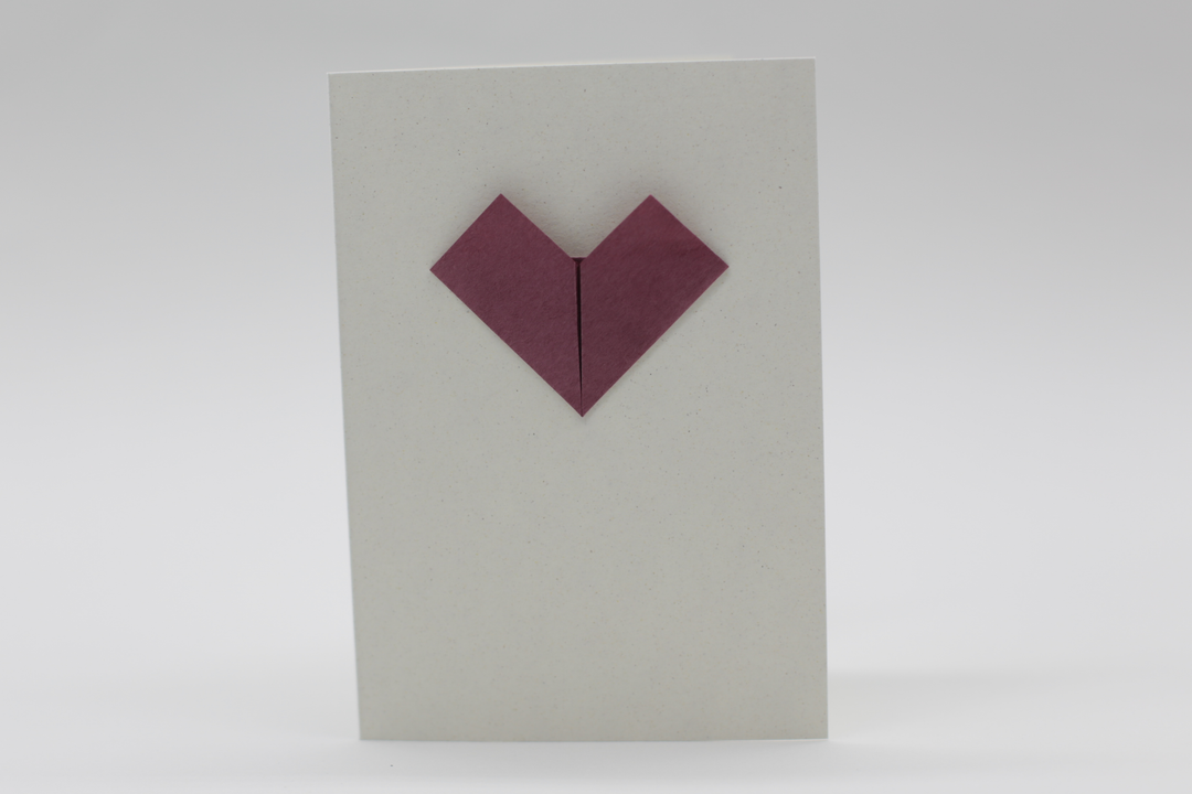 How to fold an origami heart