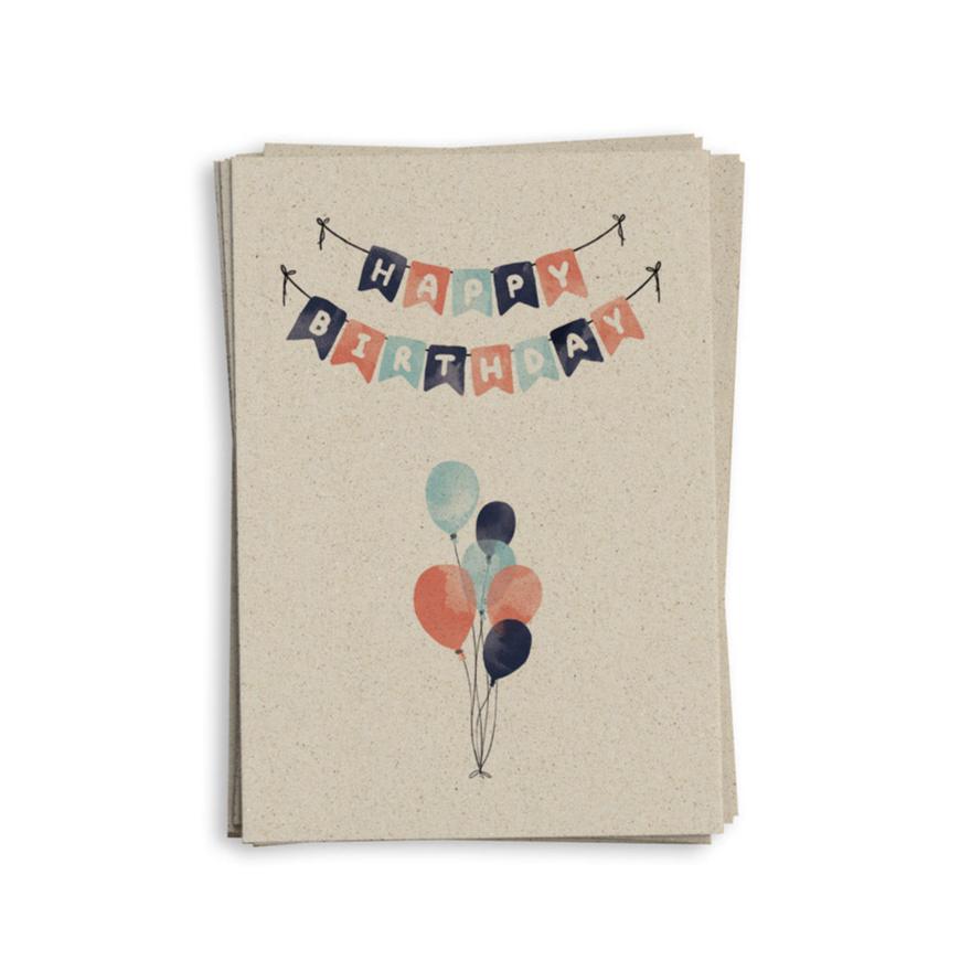 Grußkarte: Happy Birthday | Matabooks