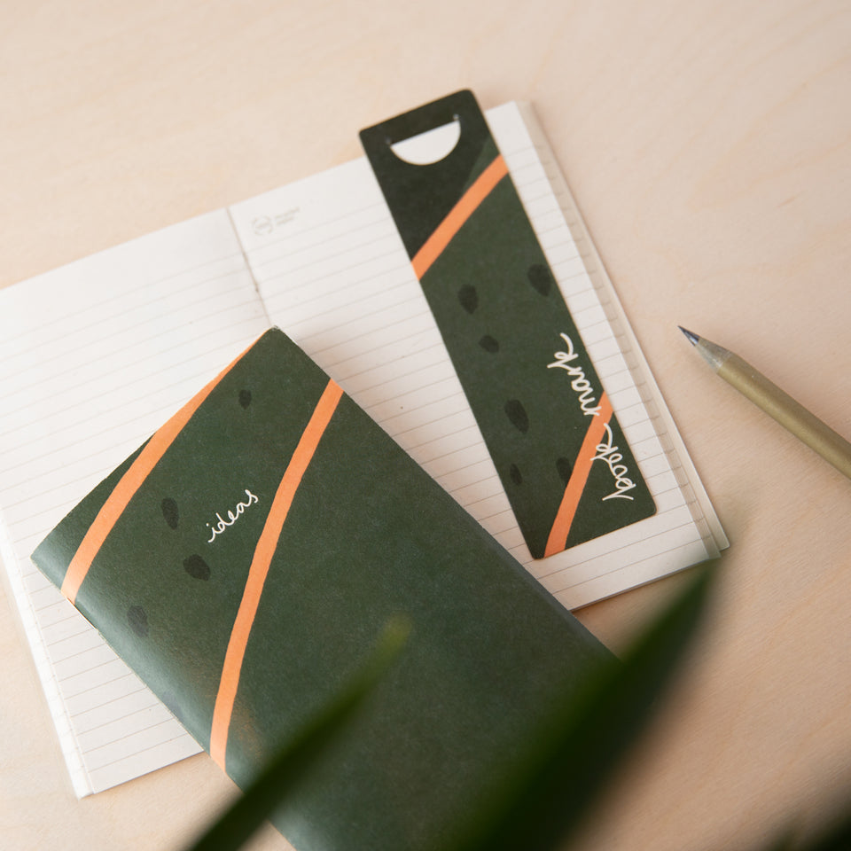 Pocket notebook *ideas* green / vent for change