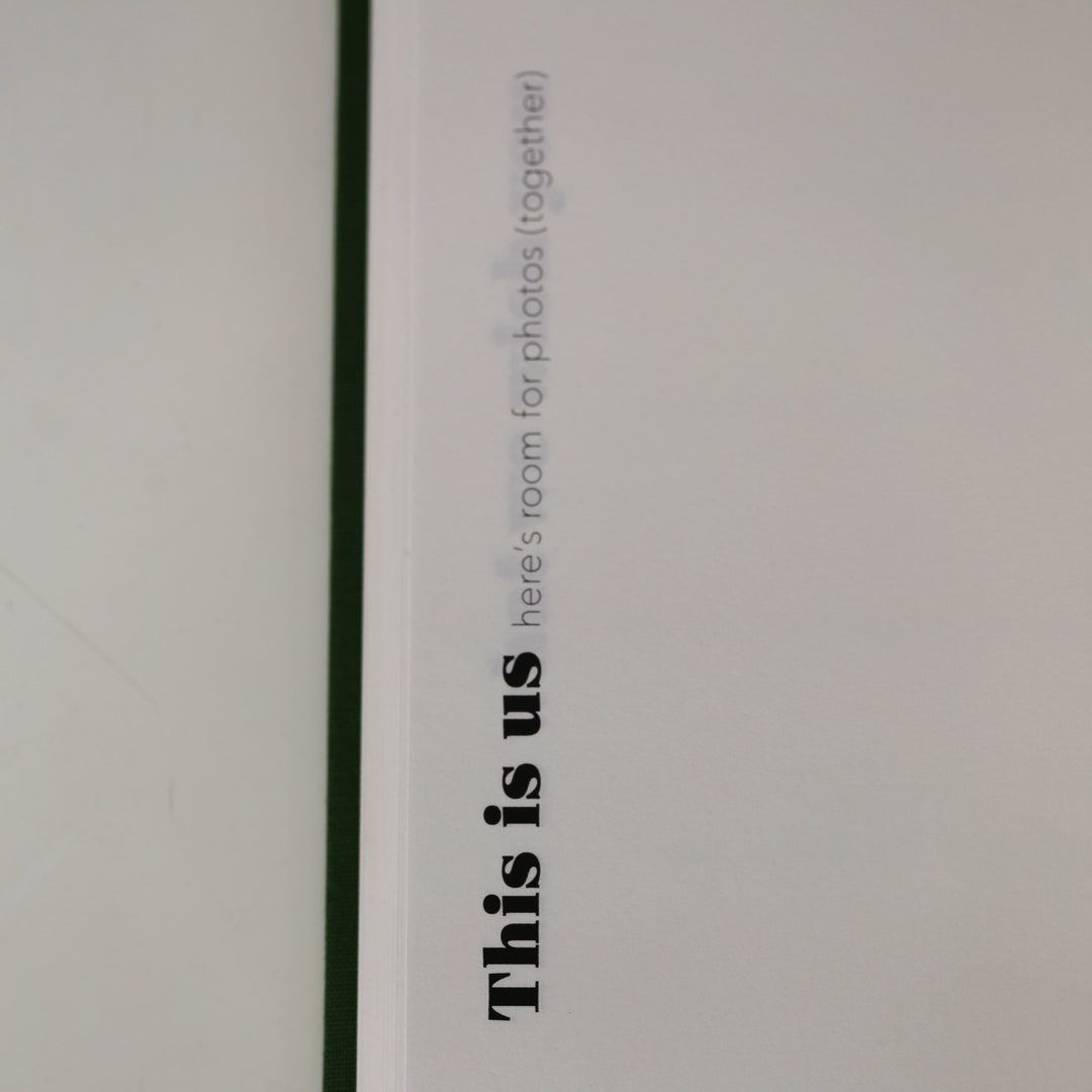 Friendship book with a 'This is us' section designed for shared photos.