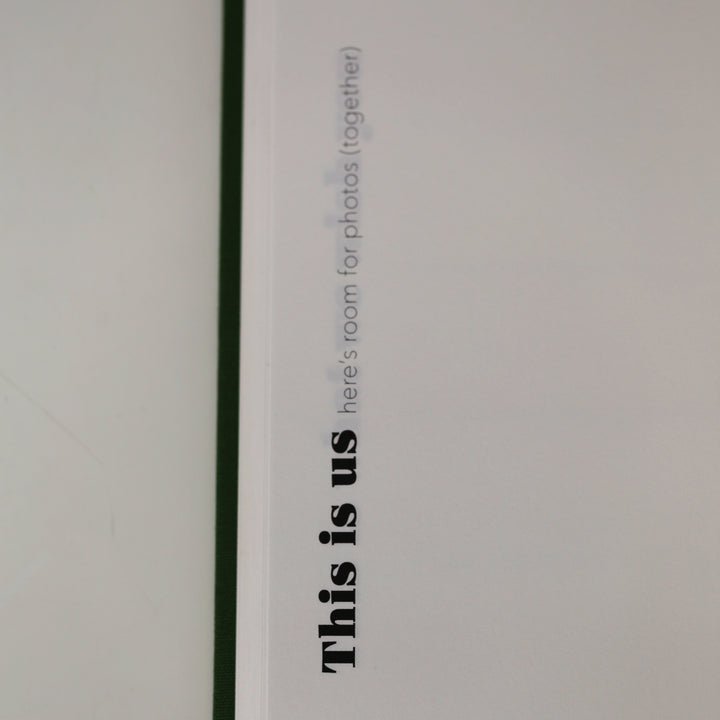 Friendship book with a 'This is us' section designed for shared photos.