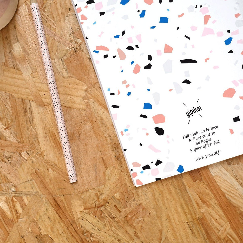 Notebook A5 *White Terrazzo* / Yipikai